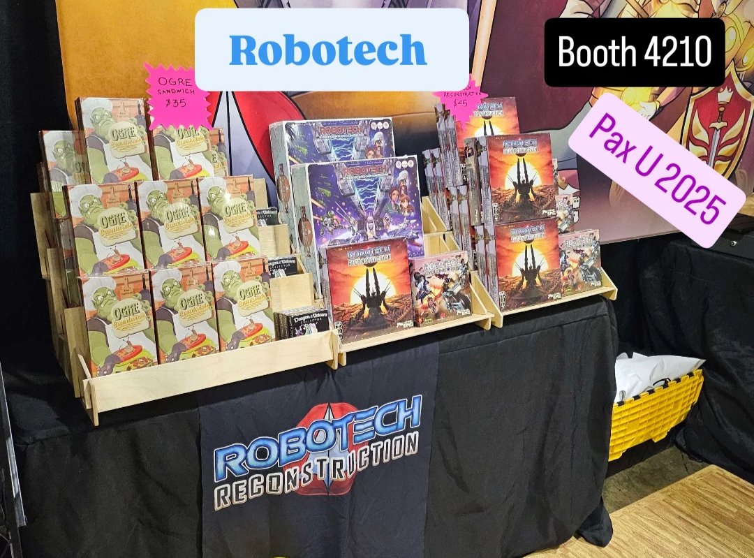 drwictz's tweet image. Find my game #RobotechReconstruction at the Strange Machine Games #PaxU booth 4210

#Robotech #Macross at #PaxUnplugged #PaxUnplugged2025