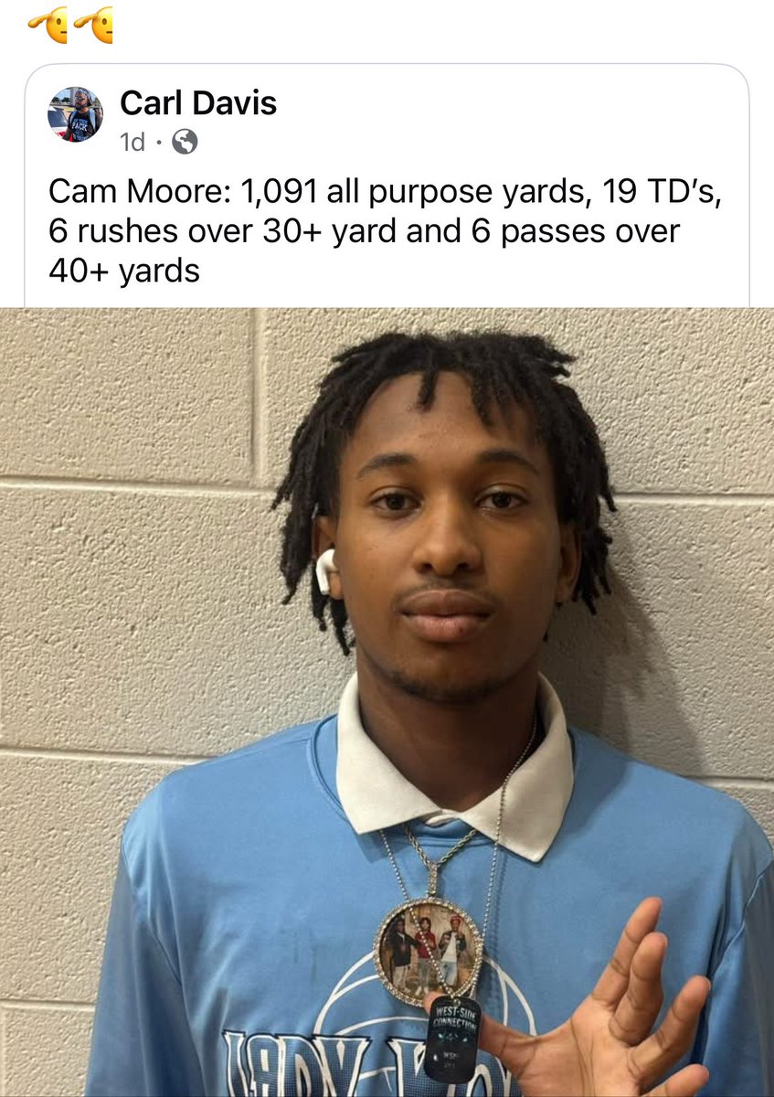 Cameron Moore SR QB/CB Class of 2026 tweet media