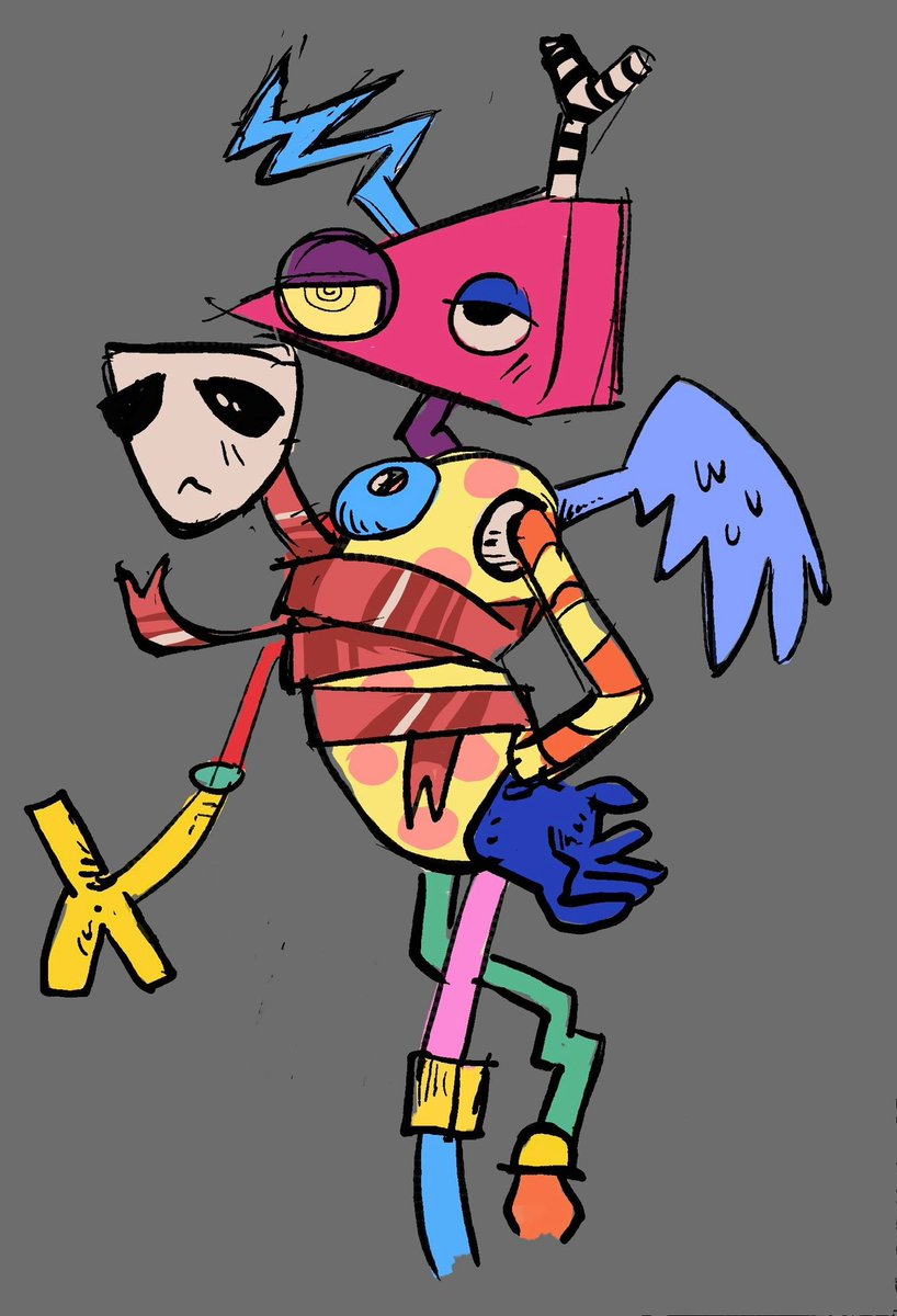 flor_verde45's tweet image. Zooble and their bug 
#TADC #abstradegy #zooble #gangle