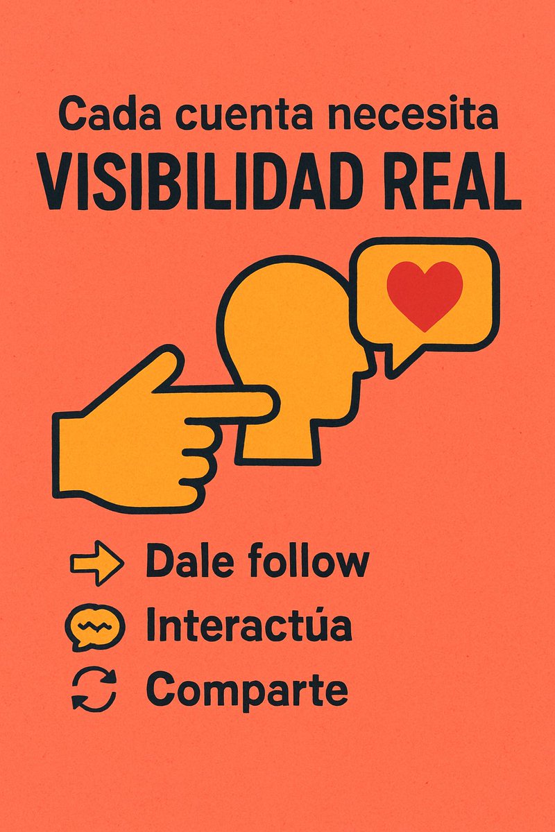DanielC021vet's tweet image. 💎Buenas tardes Familia💎
Cada día le meto tiempo, cabeza y constancia a que cada cuenta tenga visibilidad real ✅. Nada de cuentos: aquí se trabaja para crecer.
Si estás aquí, es porque quieres avanzar… pues muévete también. 🔥

Acciones simples:
👉 Dale follow
💬 Interactúa…