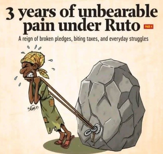 Total pain. 
Nothing but pain. 
#RutoMustGo