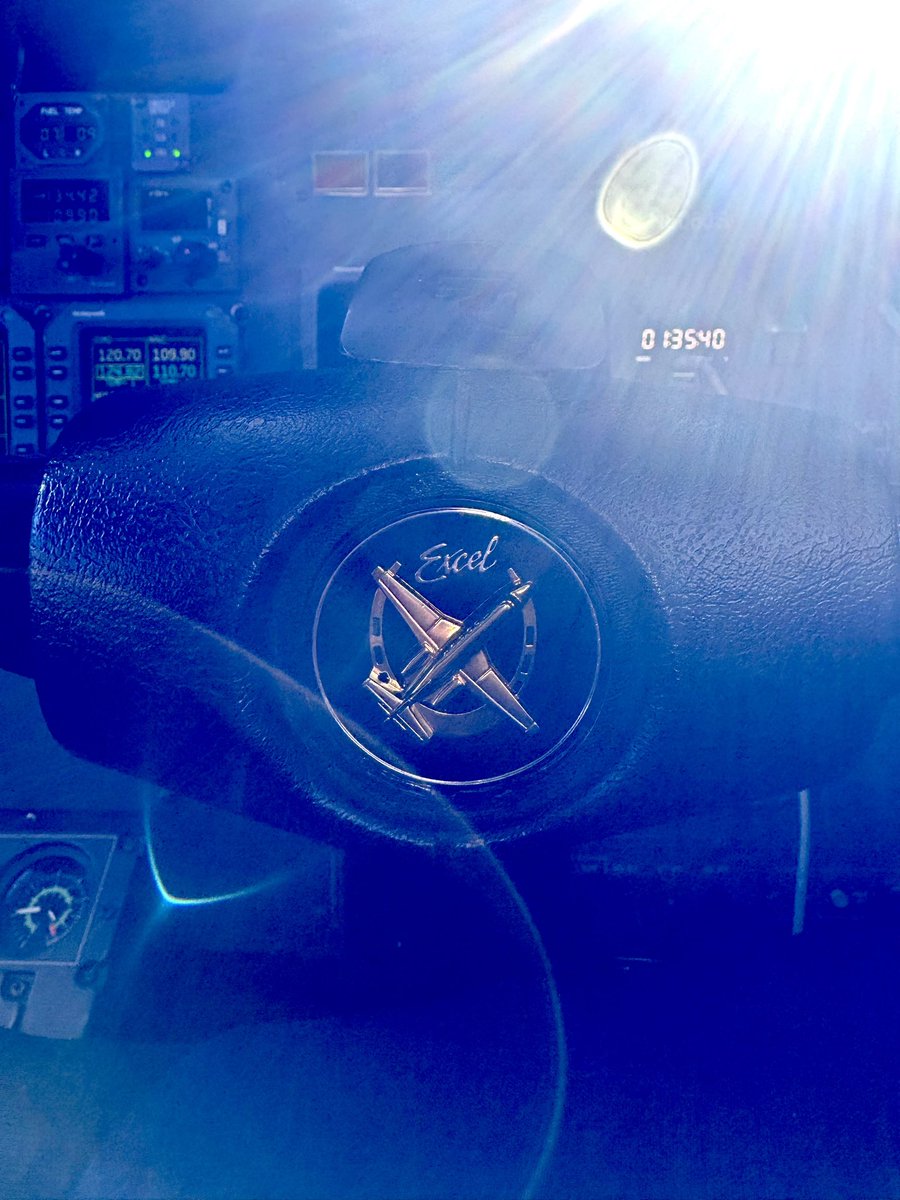 PIC_Colleen's tweet image. I never noticed the horse shoe in the Cessna emblem on the citation yoke!