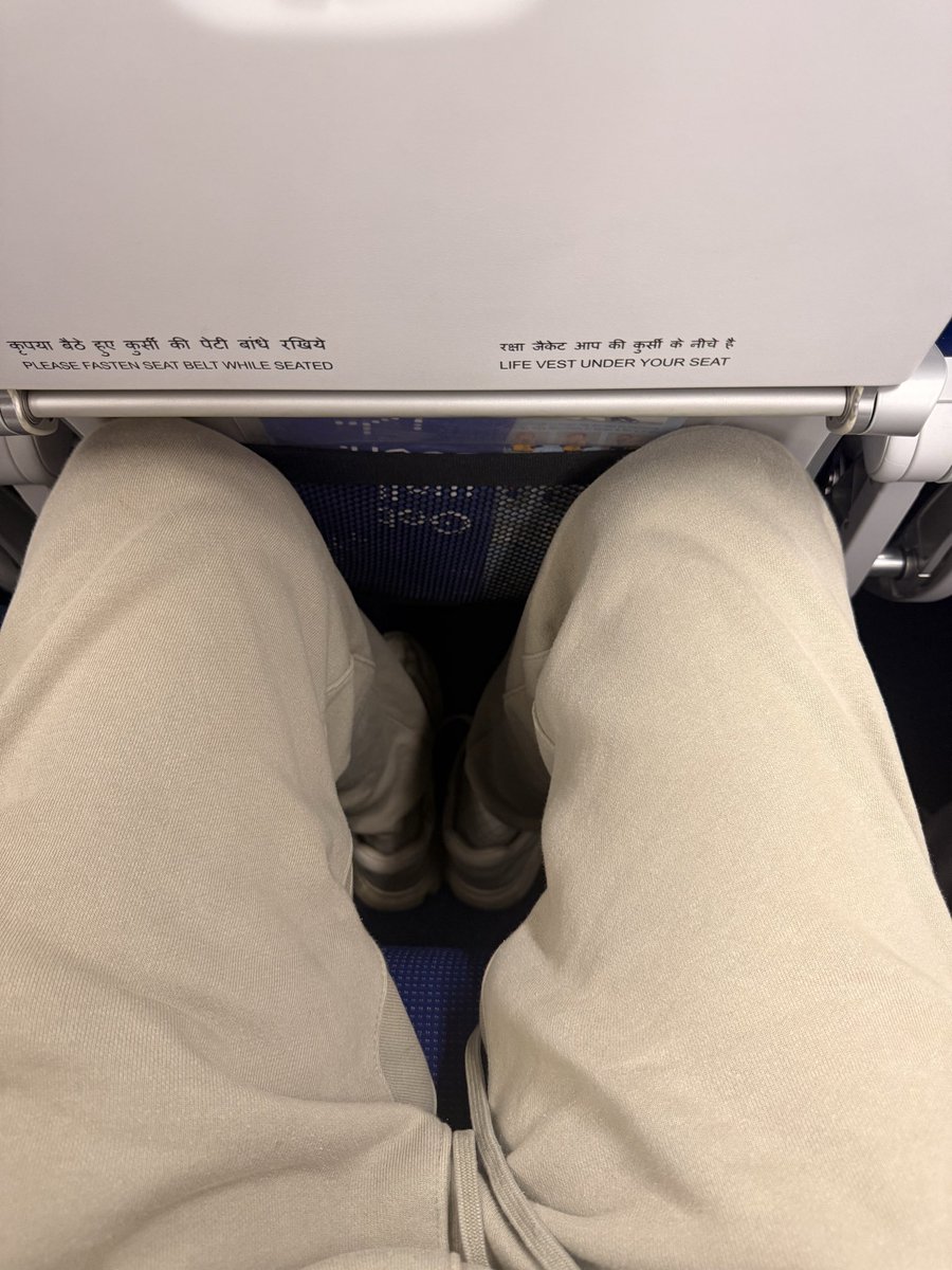 deunatello's tweet photo. @IndiGo6E 

Excellent customer service! 

Paid extra for XL seats for me and the misses and get normal seating in place. When asked to move to Flex (only available seats with extra legroom) you get snapped that you have to pay extra 😂

Thank you very much for your service! https://t.co/9PQUjq4uLf