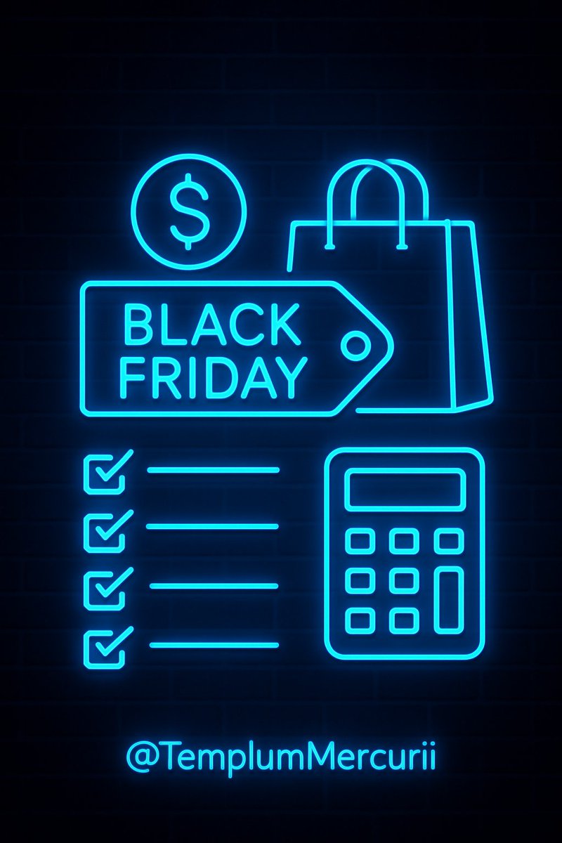 TemplumMercurii's tweet image. 💸 Black Friday : 6 réflexes budget

#BlackFriday #blackfridayhacks 
#Budget #FinancePerso #Mindset
....