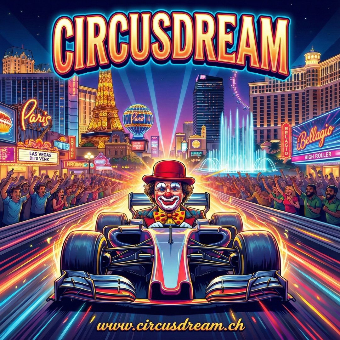 Vollgas auf dem Strip! 🎰✨ Wenn der Zirkus die Überholspur nimmt, wird Vegas zur Nebensache. Schnallt euch an. 🎪🏁

#LasVegasGP #F1Vegas #Formel1 #LasVegasStrip #VegasBaby #SinCity #RacingCircus #Showtime #NightRace #Spektakel #CircusDream #Vollgas #NeonNights #F1