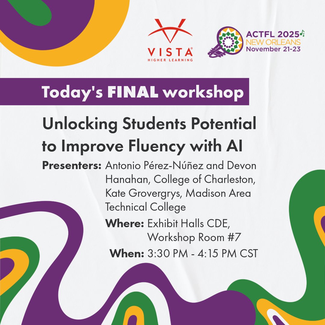 Vista Higher Learning Higher Education tweet media