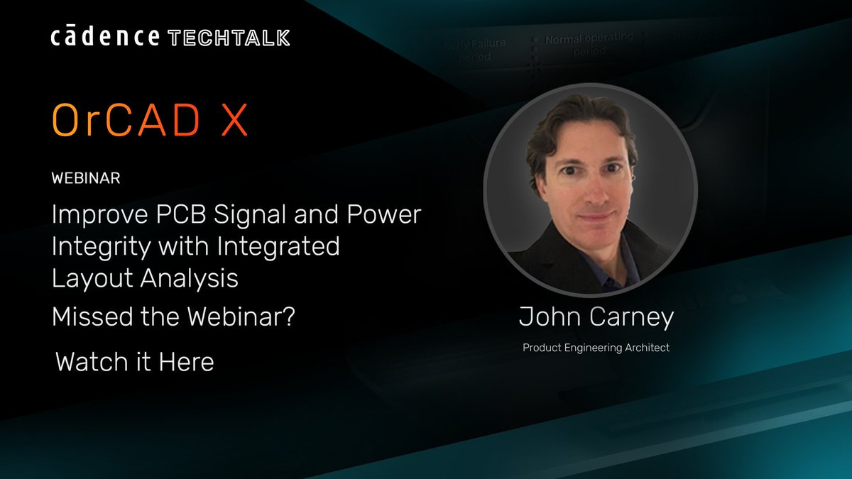 CadenceSDA's tweet image. Ensure robust SI/PI in your PCB designs! Watch our webinar to see how Sigrity X Aurora, integrated with OrCAD X, enables real-time analysis, early issue detection, and first-pass success. Save time &amp;amp; avoid costly redesigns! 

👉 ow.ly/N7Rh50Xf7ms

#PCBDesign #OrCADX