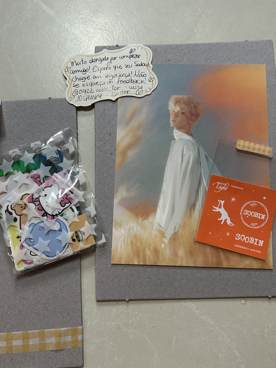 fushiguroash_'s tweet photo. Comprinha desse postcard lindo do soobin, madu foi super atenciosa mesmo com o problema do correio me ajudou muito
Valeuuu @J0SHNNY https://t.co/uR4sc1FZBC