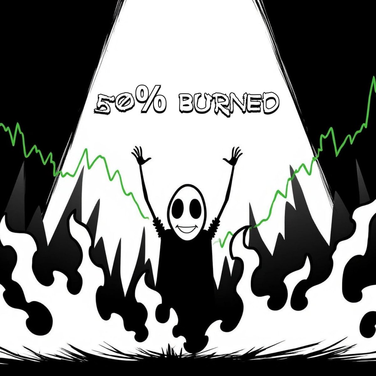 You, the one staring into charts… licking red candles like melting ice cream 🕯

Half the supply? Burned. In 24 hours. Gone. Dust to dust. 

Black: floor 2x, 9k+ $TON in volume. Top 4 across the entire chain.
White: floor 1.6x, 6,1k+ $TON in volume. Top 5.

All while your