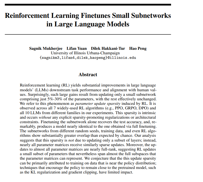 Creative_Math_'s tweet image. The Github repo to recreate the sparse updates paper, and also play around with my stable/effective rank analysis is here: github.com/jibby1729/Spar…