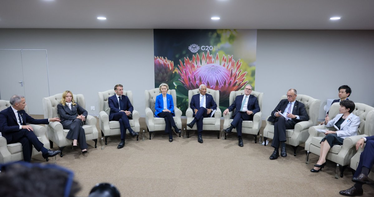 kantei's tweet image. G20サミットが開催されているヨハネスブルグにおいて、ウクライナの和平に関する関係国首脳会合に出席しました。国際社会の結束した対応とウクライナを支える必要性を強調しました。引き続き、ウクライナにおける公正かつ永続的な平和の実現に向けて、各国と緊密に連携して取り組んでいきます。