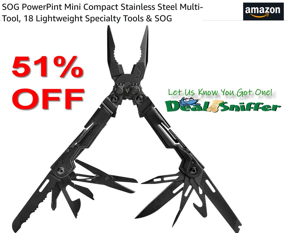 dealsniffer's tweet image. 🎆 51% OFF Compact Stainless Steel Multi-Tool 🔪
amzn.to/4oWLHLO 🔗