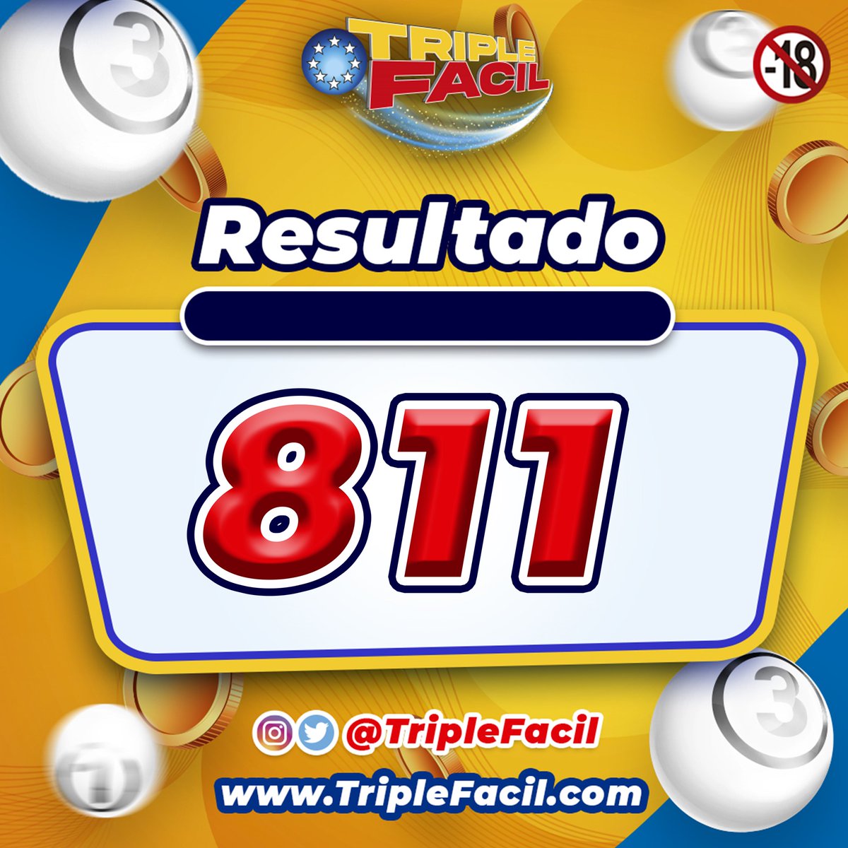 triplefacilve's tweet image. 🎲EL MATEMÁTICO DE HOY🎲
🗓DÍA: 22/11/2025
⌛HORA: 05:00 PM
♾ TRIPLE: 811
♾ TERMINAL: 11