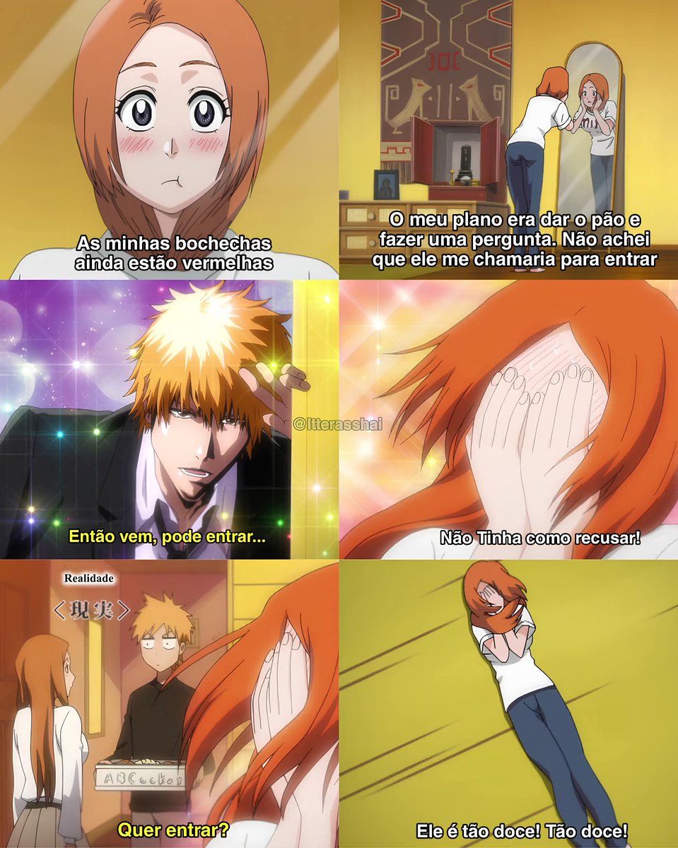 E tem gente que prefere o ichigo com a rukia, olha essa fofura