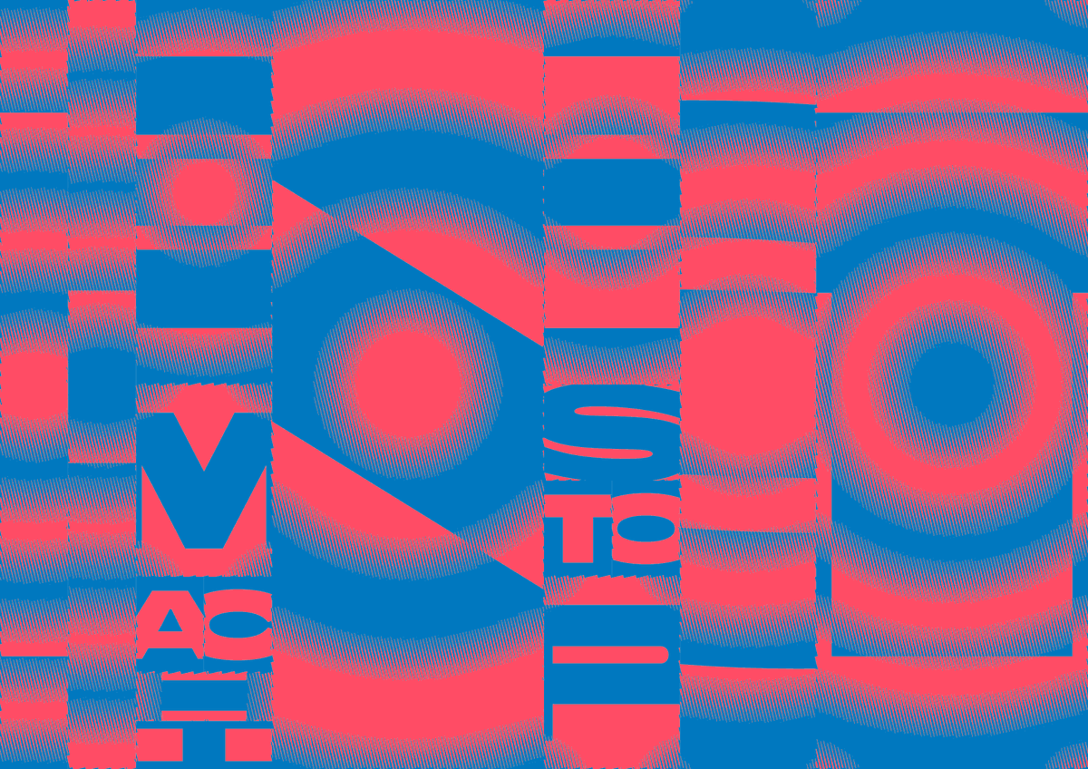 joki_hirooka's tweet image. BBH Sans Bartleをクリッピングパスにしてパターンハーフトーン逆転
#dailycoding #p5js