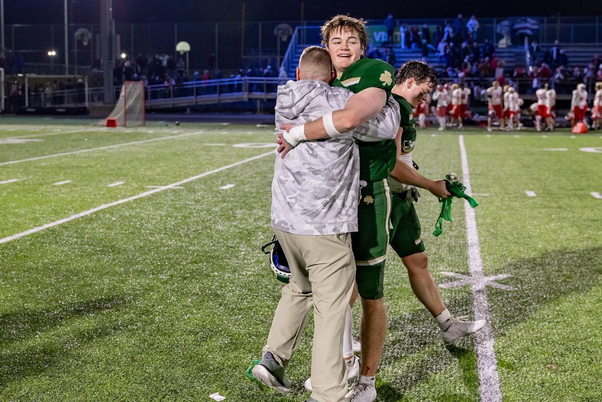 Pure elation, joy, trust, brotherhood, and love.  So proud of our kids and coaches who deserve all of the credit.  Next stop Bishop Stang for Thanksgiving and then Gillette Stadium for the Super Bowl!  It’s a GREAT DAY TO BE A SHAMROCK ❤️☘️