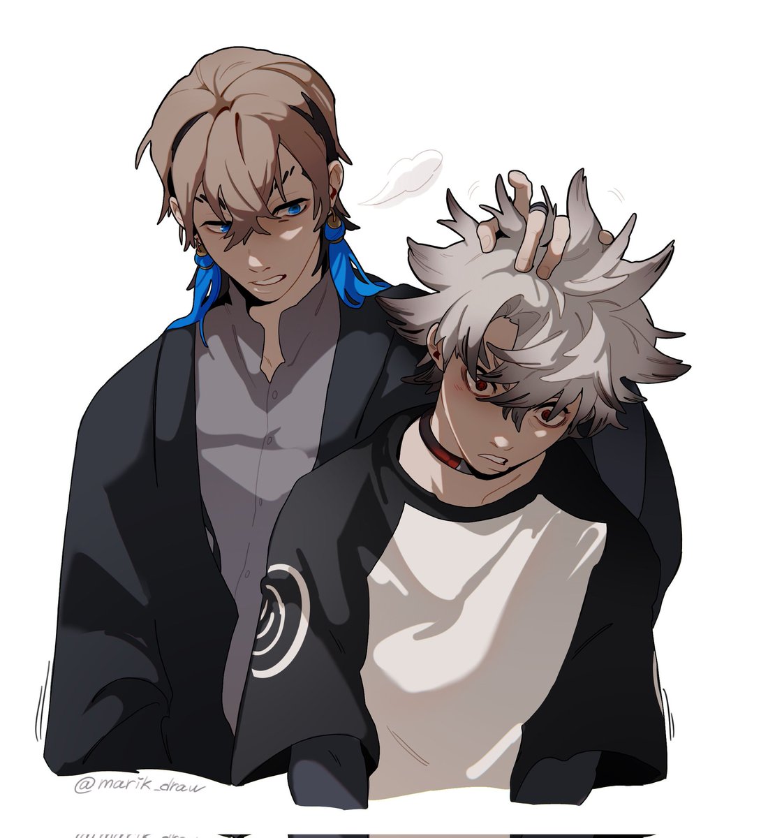 Marik_draw's tweet image. I like how Rudo looks like a silly wild kitten sometimes
#GACHIAKUTA