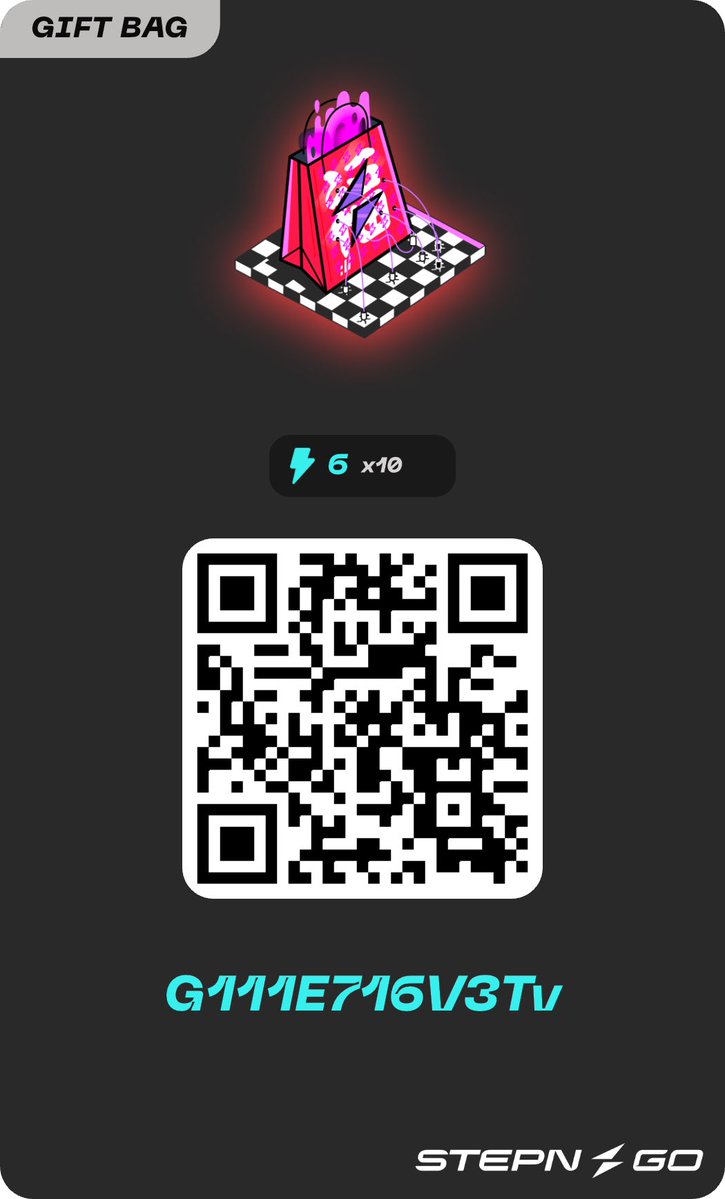 kakeru_309's tweet image. STEPN GO新規参加用のコード、
ギフトバッグです。
どなたでもどうぞ！

G111E716V3Tv

#STEPNGO
#GIFTBAG 
#activationcode
#ウォーキング
#ランニング
#ギフトバッグ
#アクティベーションコード