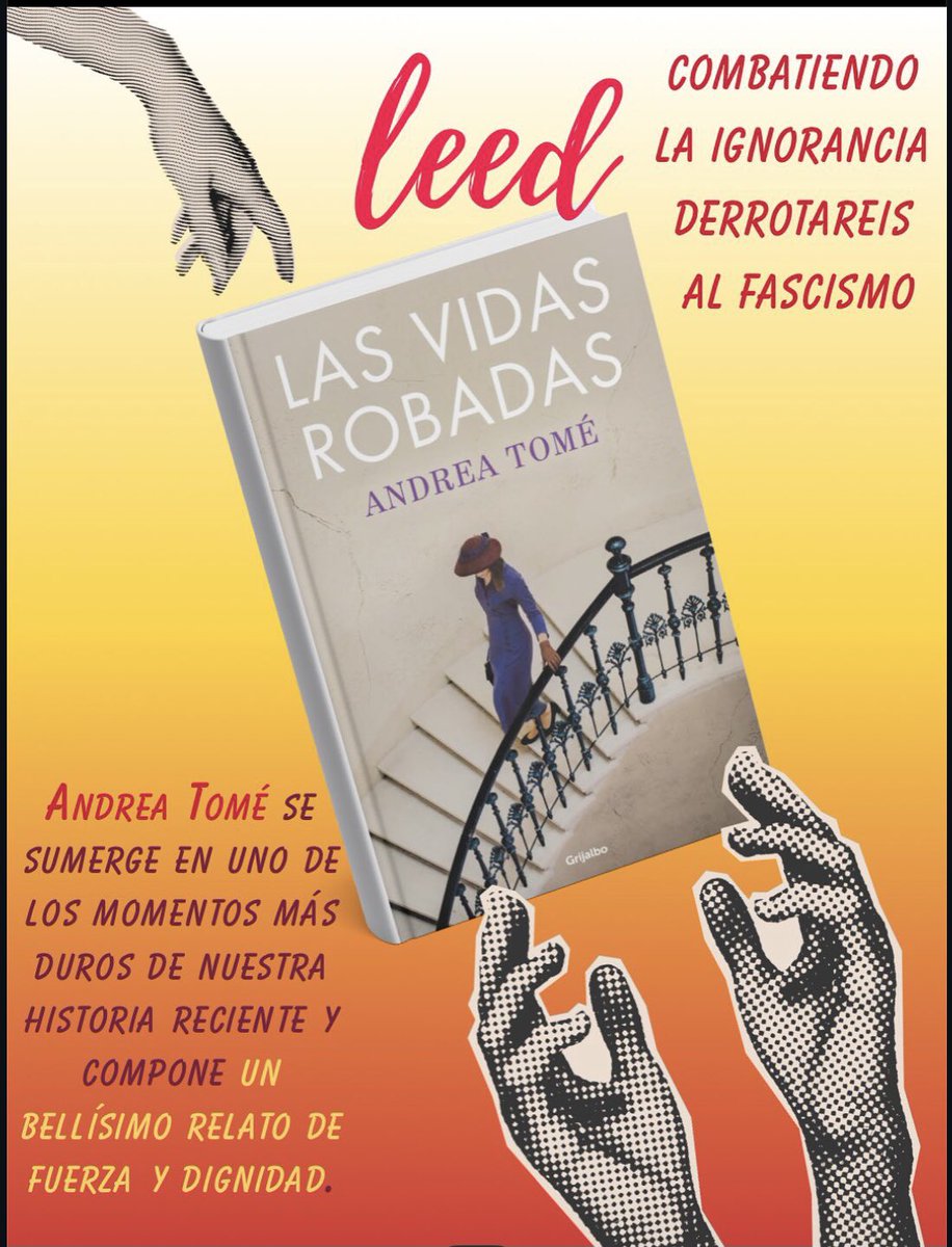 Estamos en fechas de comprar regalos, un libro es una buena opción y éste la mejor opción por <a href="/andreatome_/">andrea 🪬 #LasVidasRobadas YA A LA VENTA</a> <a href="/LaRevuelta_TVE/">La Revuelta</a> y también una buena historia para una peli <a href="/CoixetIsabel/">Isabel.coixet</a> <a href="/ArantxaEche/">Arantxa Echevarría</a> @