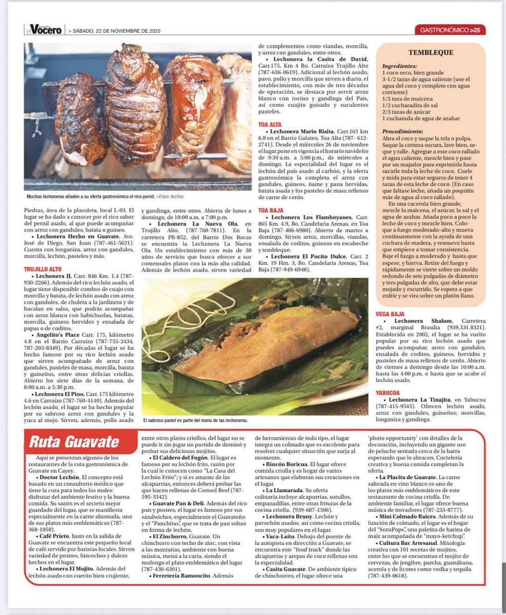 gobiernodepr's tweet image. Puerto Rico celebra la Ruta del Lechón 2025, resaltando el valor de nuestras lechoneras y su carne 100% local. Reconocemos a los comerciantes que preservan esta tradición que impulsa la economía y el turismo interno. ¡Gracias por elevar el sabor y el orgullo boricua!