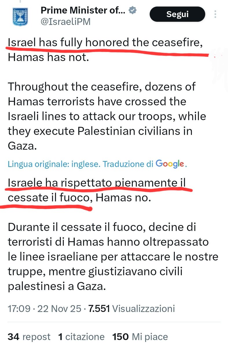 platanix1's tweet image. ..la faccia come il culo proprio..
#StopGazaGenocide #Gaza❤️ #CeasefireNOW #FreePalestine🇵🇸
#IsraelIsATerroristState #NetanyahuWarCriminal