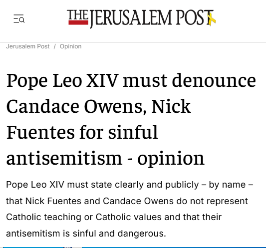 EMichaelJones1's tweet image. The Jews are becoming hysterical as they lose control of the narrative. Now they&apos;re ordering the pope around. So what are they going to do? Excommunicate the pope if he doesn&apos;t do their bidding? Who gave the Jews the right to impose their religion on the pope?