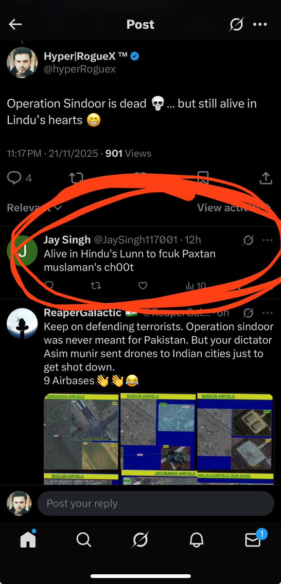 hyperRoguex's tweet image. These sigma-wannabe Lindu’s have kept Operation Sindoor somewhere in very private part of their body 👇
What a Shame ✔️

یہ سگما بننے کے شوقین لنڈُو نے آپریشن سندور کو اپنے جسم کے کسی بہت ہی خفیہ حصے میں چھپا رکھا ہے—کتنے شرم کی بات ہے ۔