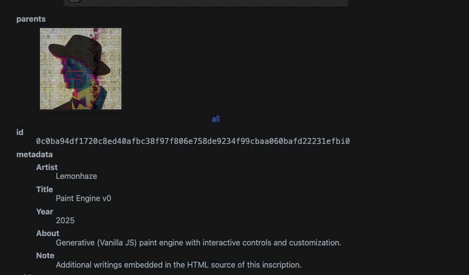 Ordinals10K's tweet image. You can think of the collection description as something aesthetic, perhaps even part of the artwork itsef (ex: the description of my collection &quot;Gentlemen&quot;) whereas &quot;Extended Notes&quot;  or &quot;Additional Note&quot; is a place to include more technical/valuable info that may not exactly fit…