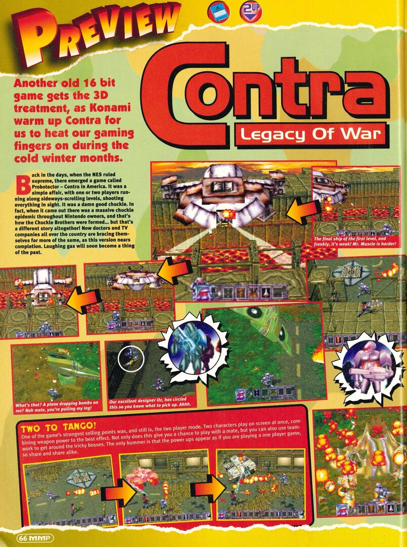 Mean Machines PlayStation #2, November '96 - Preview of 'Contra: Legacy Of War' on the Playstation.
 ift.tt/LapYd4u