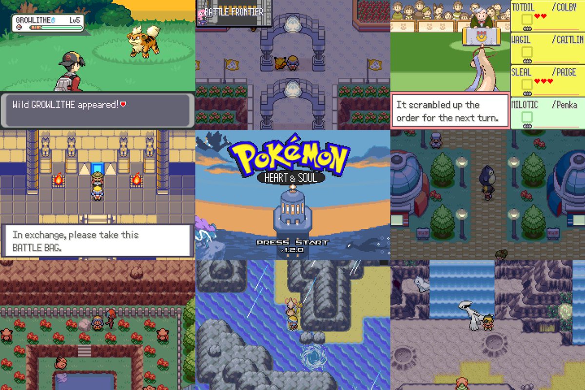 PokeFangameNews's tweet image. Pokémon Heart &amp;amp; Soul got updated to version 1.2.0! ❤️
New additions:
- 100+ buffed movesets
- &quot;Challenge Menu&quot;
- Battle frontier
- Contest Hall
- Jirachi location added
- Redesigned Whirl Islands
- More

⏬ Check it out ⏬
pokecommunity.com/threads/pok%C3…