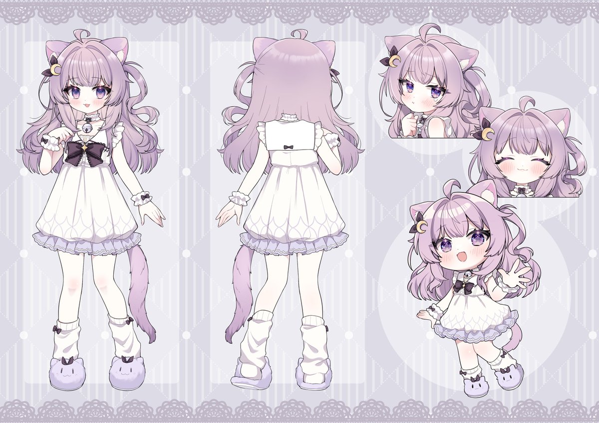 mausleeps's tweet image. hai new and old strays 💜

new model debut done, so i wanted to post my reference sheets!! &amp;gt;///&amp;lt; 

🎨 model art: @AYmumuuu 

🌙 twitch: twitch.tv/mausleeps
☁️ discord: discord.gg/mausleeps

⋮ #VTuber ⋮ #MauSighted ⋮ #VTuberDebut ⋮