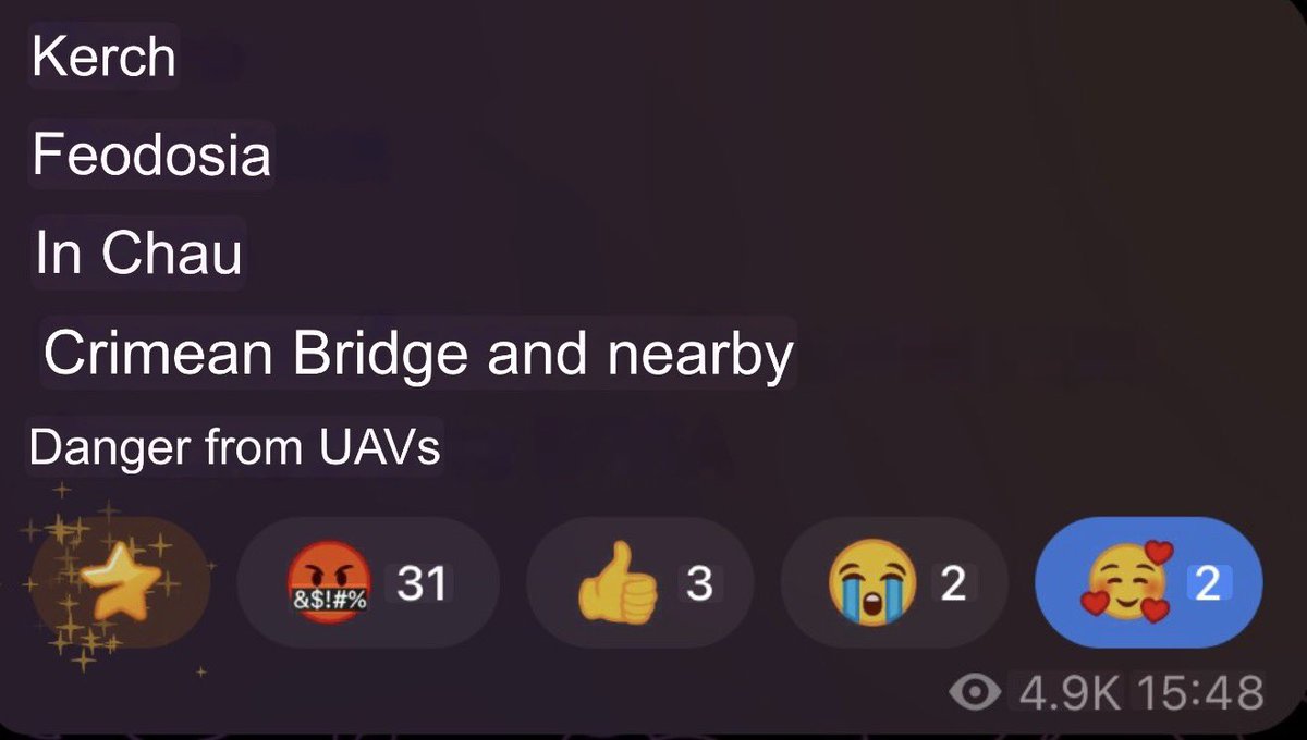 The_Real_ITDUDE's tweet image. 🚨𝘉𝘙𝘌𝘈𝘒𝘐𝘕𝘎🚨

Crimea and Kerch Bridge under attack!
🇺🇦💪
Tonight is the night!