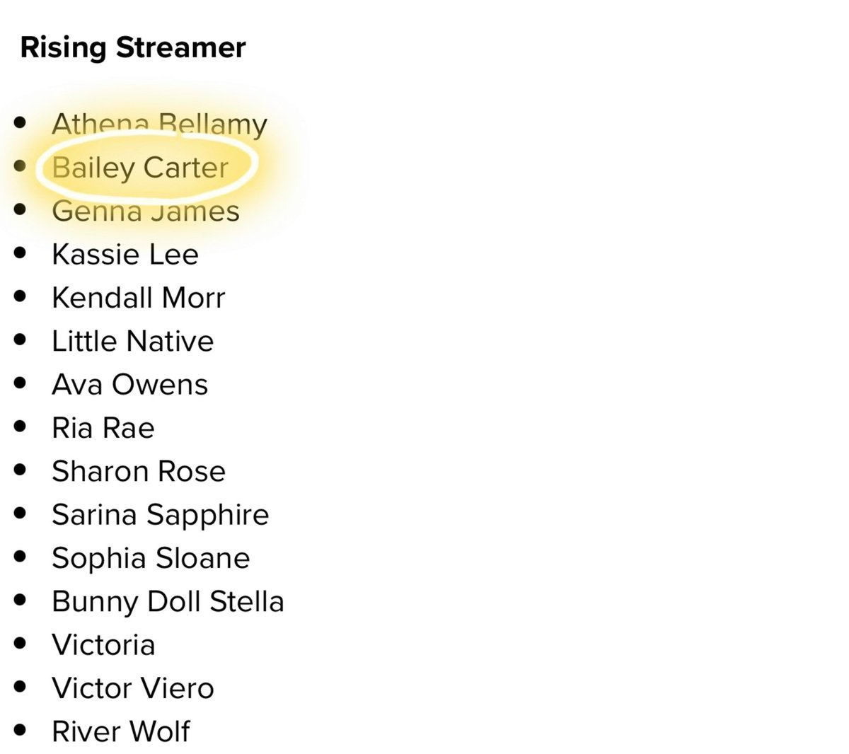 Congratulations to <a href="/TheBaileyCarter/">Bailey Carter</a> for Rising Streamer nomination from <a href="/XBIZ/">XBIZ</a> 💕 Voting opens soon!
