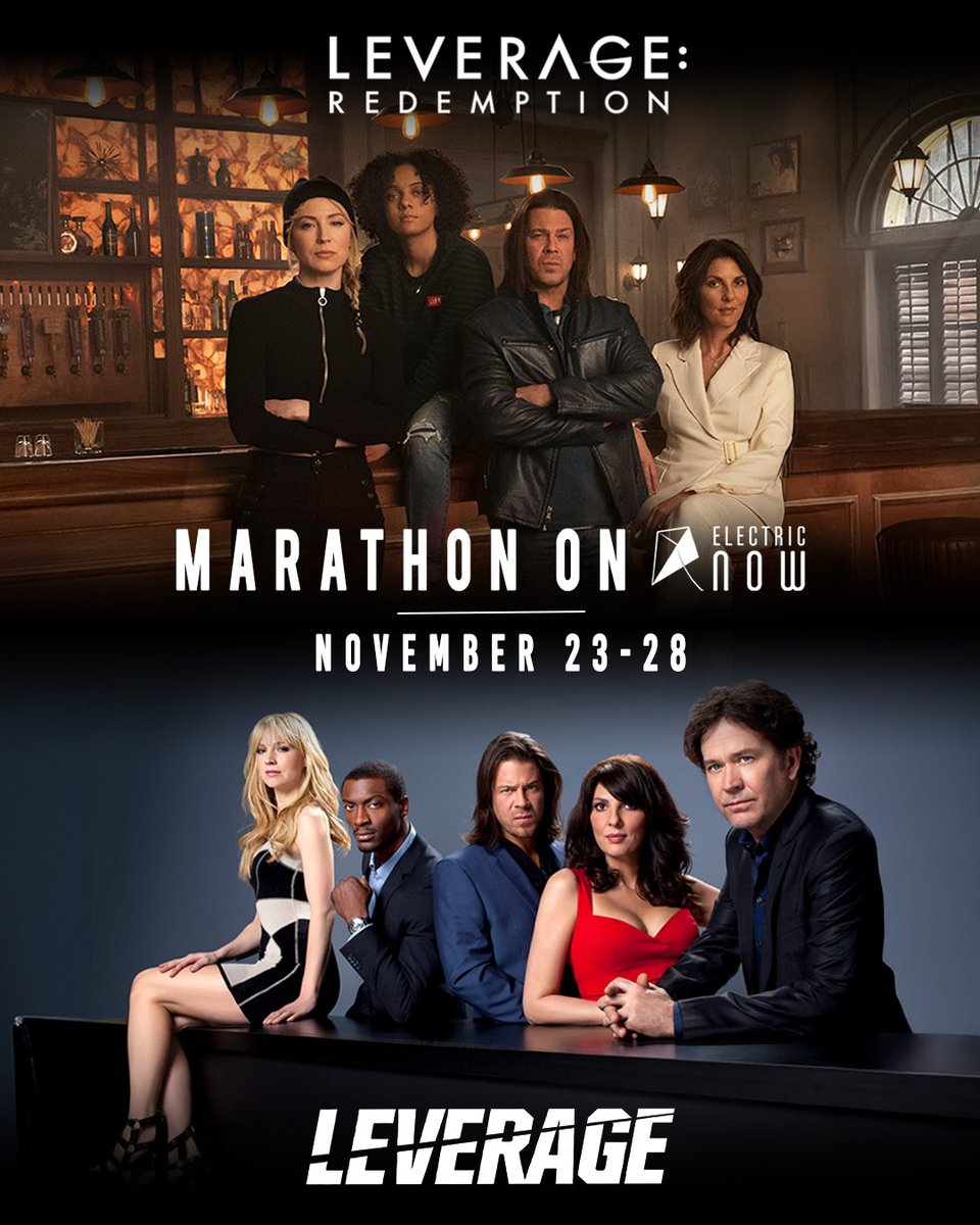 electricnowtv's tweet image. This Thanksgiving, we’re serving cons, cover stories, and a side of redemption. Watch the #Leverage and #LeverageRedemption marathon all week long, free on #ElectricNOW. electricnow.tv/devices