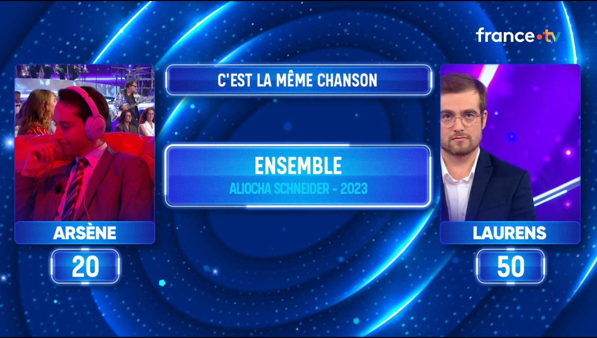 titi1960's tweet image. #CestLaMêmeChanson du #MatchAller de la finale des #Masters de #Noplp de @nagui
du samedi 22/11/25 #Laurens VS #Arsène