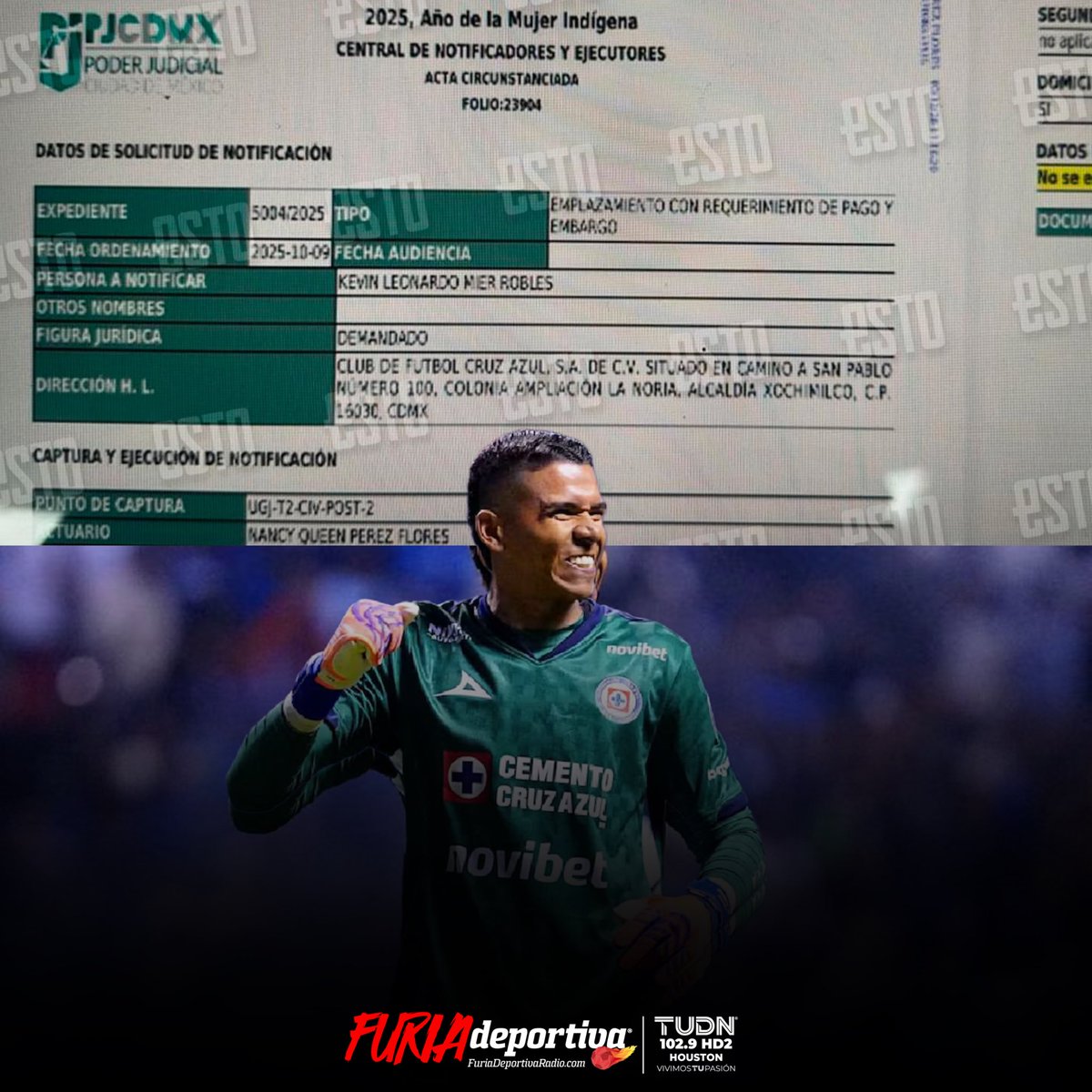 FuriaTUDN's tweet image. #FuriaDeportiva

La propietaria de la casa que rentaba Kevin Mier, lo demandó por dejar los muebles en pésimas condiciones y no cumplir con el tiempo de contrato.

📷 ESTO en línea

#FuriaTUDN #FuriaNeta #Actualidad #Deportes #Noticias