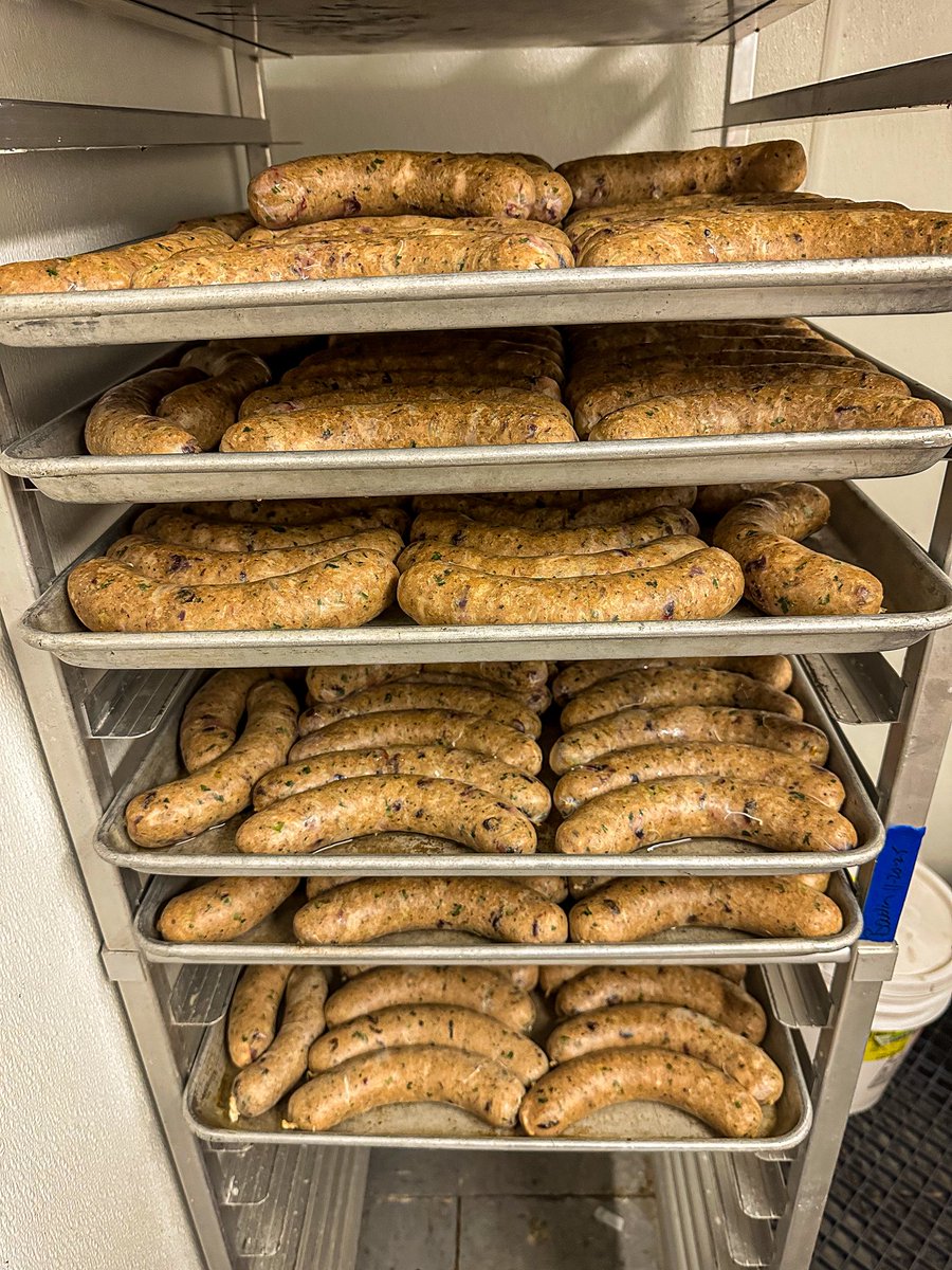 Made more boudin today than I ever have, somewhere around 200–250 links of our holiday version. If you’re anywhere near Longview, come see us Sunday. If I don’t sell it all I might cry, and nobody wants that. Please. <a href="/sunbirdbbq/">Sunbirdbbq</a>