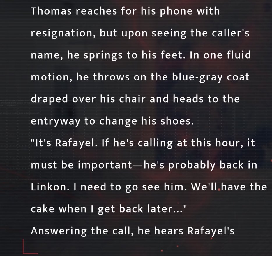 tidesecho's tweet image. Thomas instantly jumping up when Rafayel calls hits a little different after this card