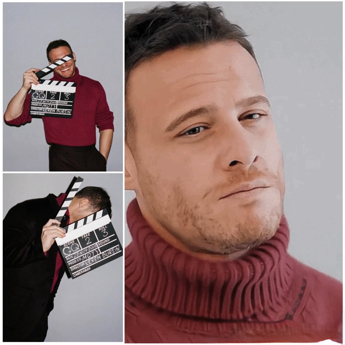 Even the behind-the-scenes turn into a spectacle. With him, every take is an invitation to look twice. 🎬🔥❤️‍🔥

#KeremBürsin
