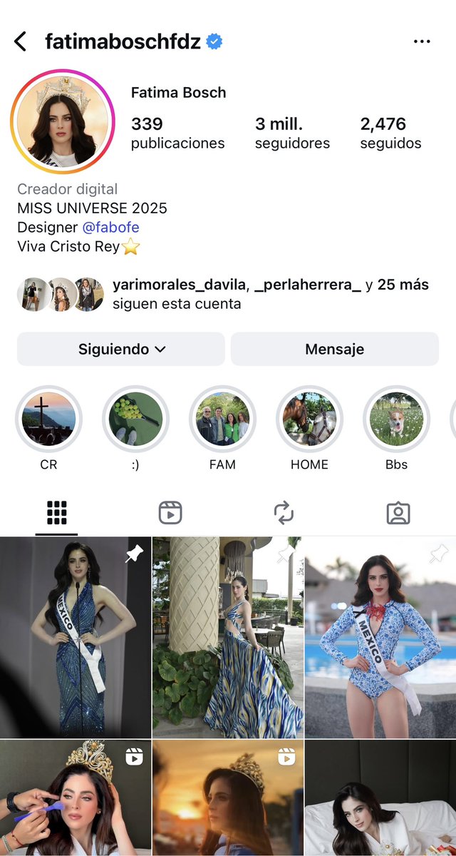 Sebastian_Haro's tweet photo. Llega a 3 millones la Reina #MissUniverse  👑 @fatimaboschfdz https://t.co/0WOErymjPM