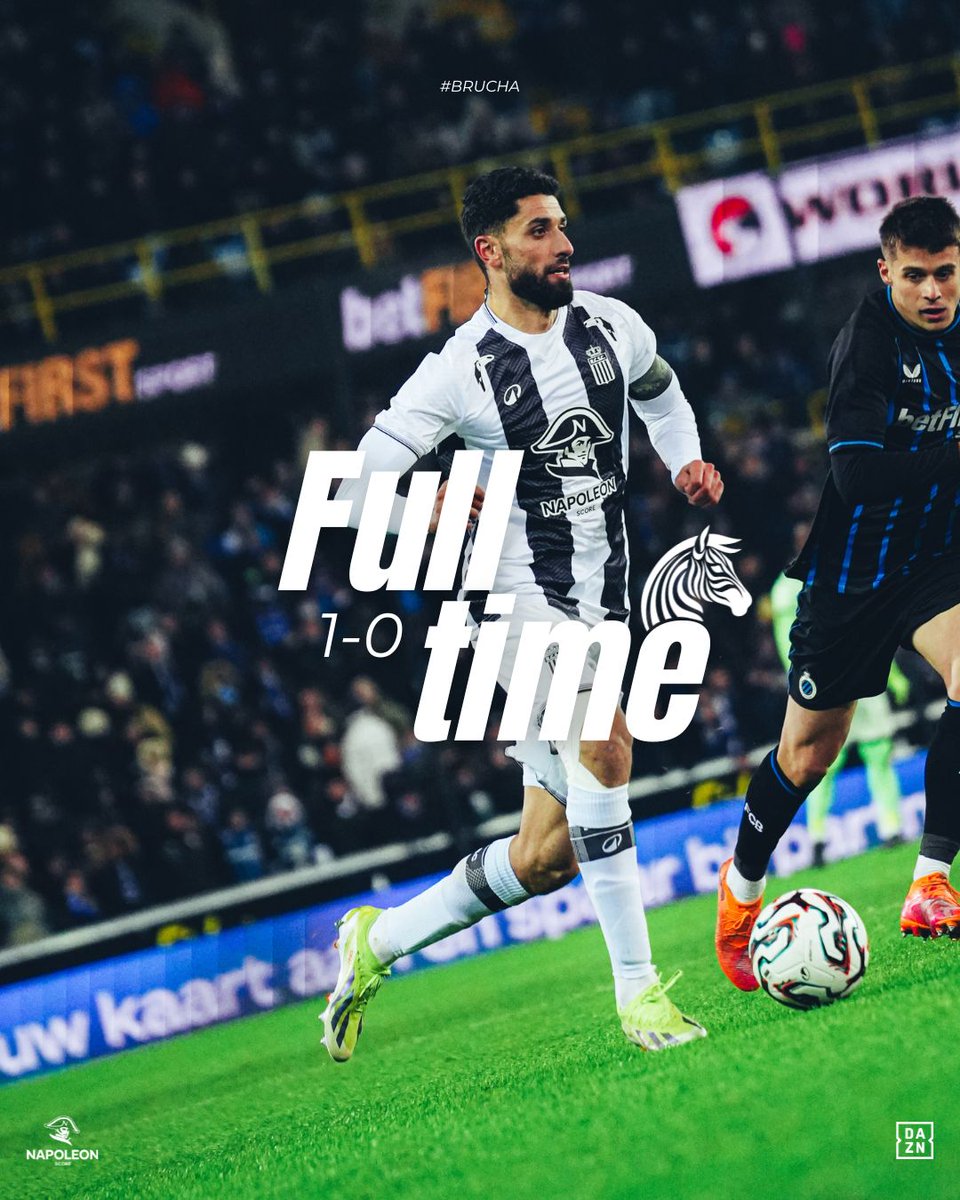 SportCharleroi's tweet image. 🔚 Fin de cette rencontre face à Bruges. 

#CLUCHA #NapoleonScore ⚫️⚪️