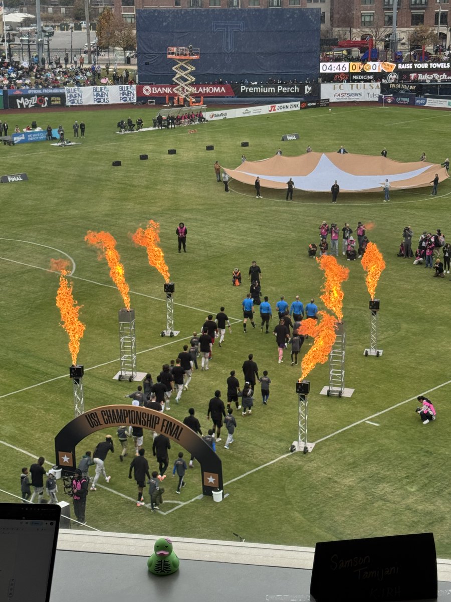 icelation's tweet photo. here at ONEOK Field in Tulsa for the @USLChampionship final between @FCTulsa and @RiverhoundsSC , what a great environment! https://t.co/xMn4kzxxyT