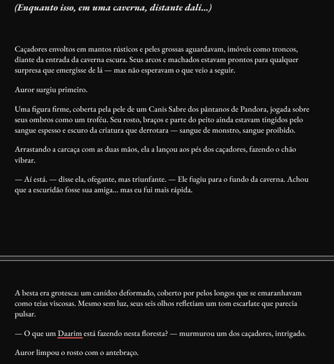 IIDarkFantasyII's tweet image. ⚔️Ela não tem medo da escuridão.

Ela caça o que se esconde dentro dela.

Auror retorna da caverna trazendo a prova de sua força — e um aviso: monstros estão se movendo.

#Auror #Personagem #FantasiaSombria #LivroBR #EscritoresDeFantasia