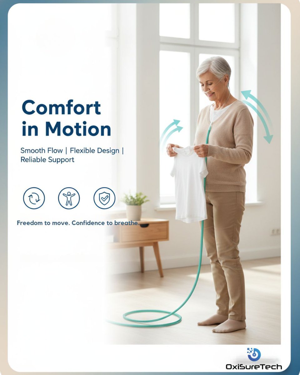 oxisuretech's tweet image. Freedom to move. Confidence to breathe. ✨
 Designed for flexibility, comfort, and everyday independence around the home.
 Shop now: amazon.com/dp/B0FCNB58CF

#OxiSureTech #ComfortInMotion #IndependentLiving #SeniorLifestyle #CaregiverApproved #HomeOxygenTubing #SmoothFlow