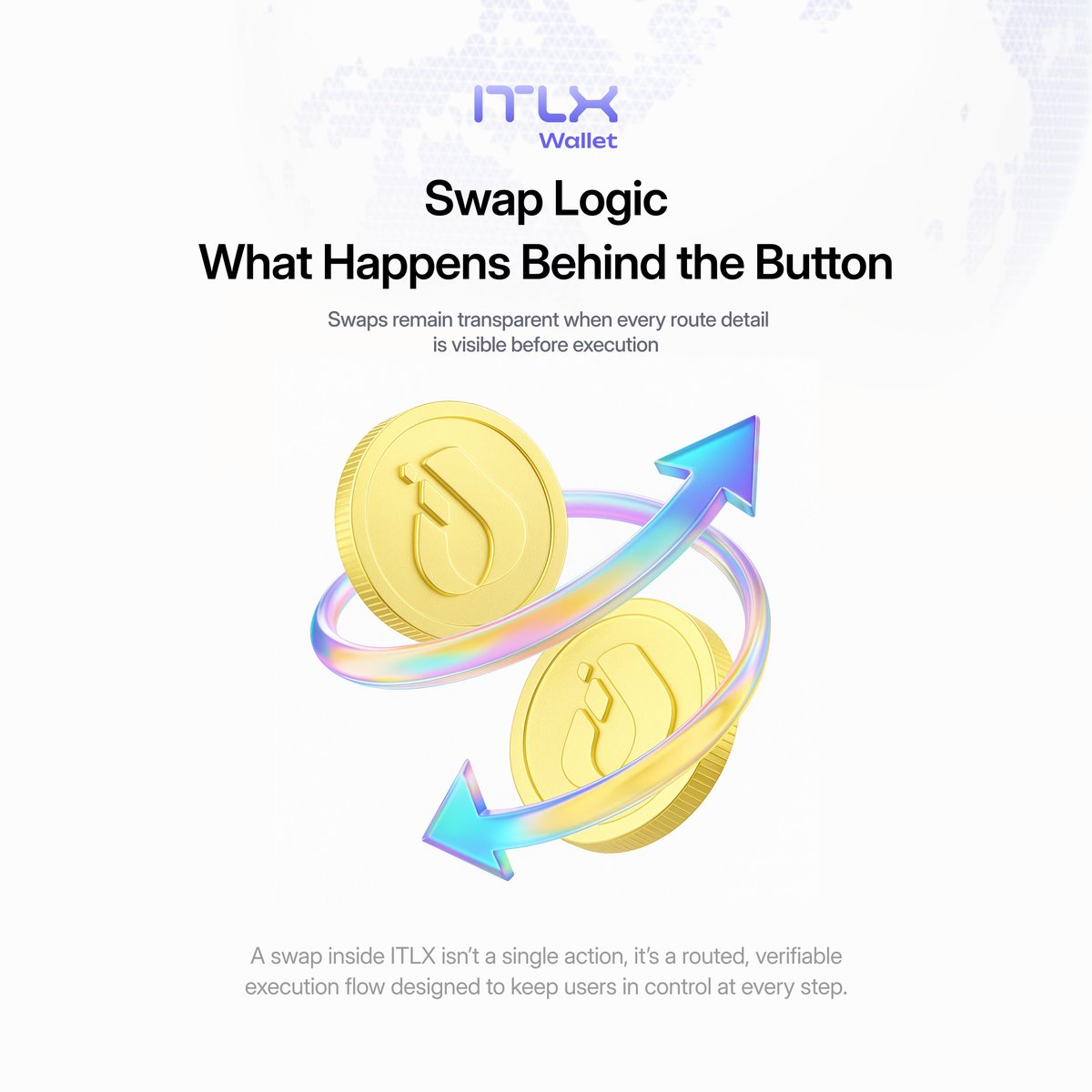 Swap Logic: What Happens Behind the Button

A swap inside <a href="/itlx_defi/">ITLX Wallet</a> Wallet isn’t a single action, it’s a routed, verifiable execution flow designed to keep users in control at every step.
Instead of hiding how tokens move between chains or providers, <a href="/itlx_defi/">ITLX Wallet</a> Wallet exposes
