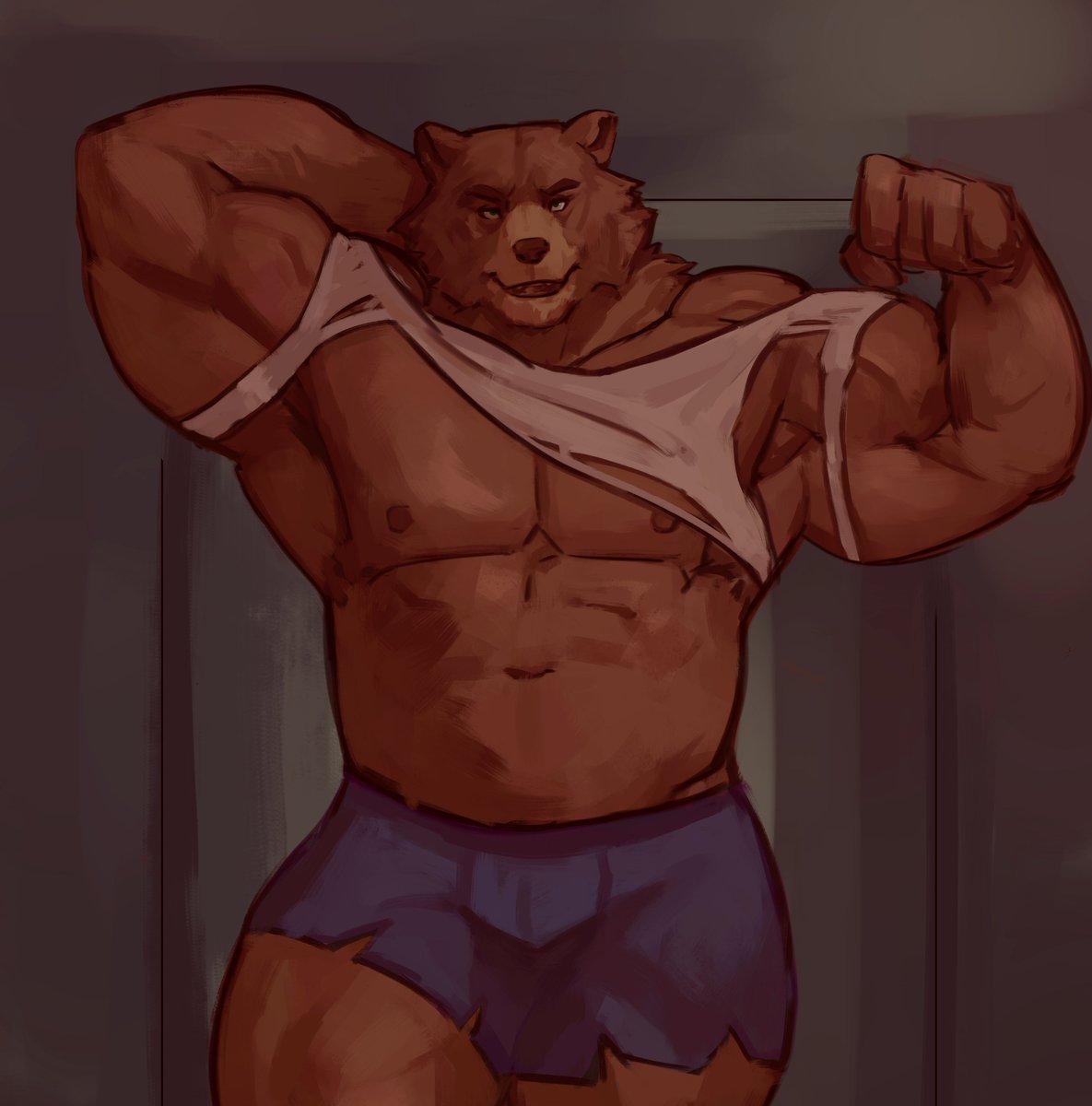 Lewi_Haidar's tweet image. That shirt bearly fits