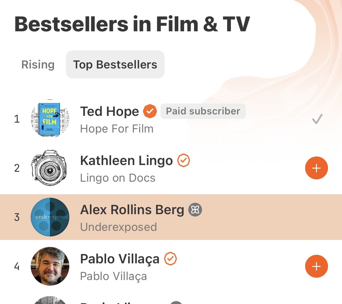 PVRising's tweet image. Underexposed is now a ”bestseller!” Grateful for my generous paid subscribers.