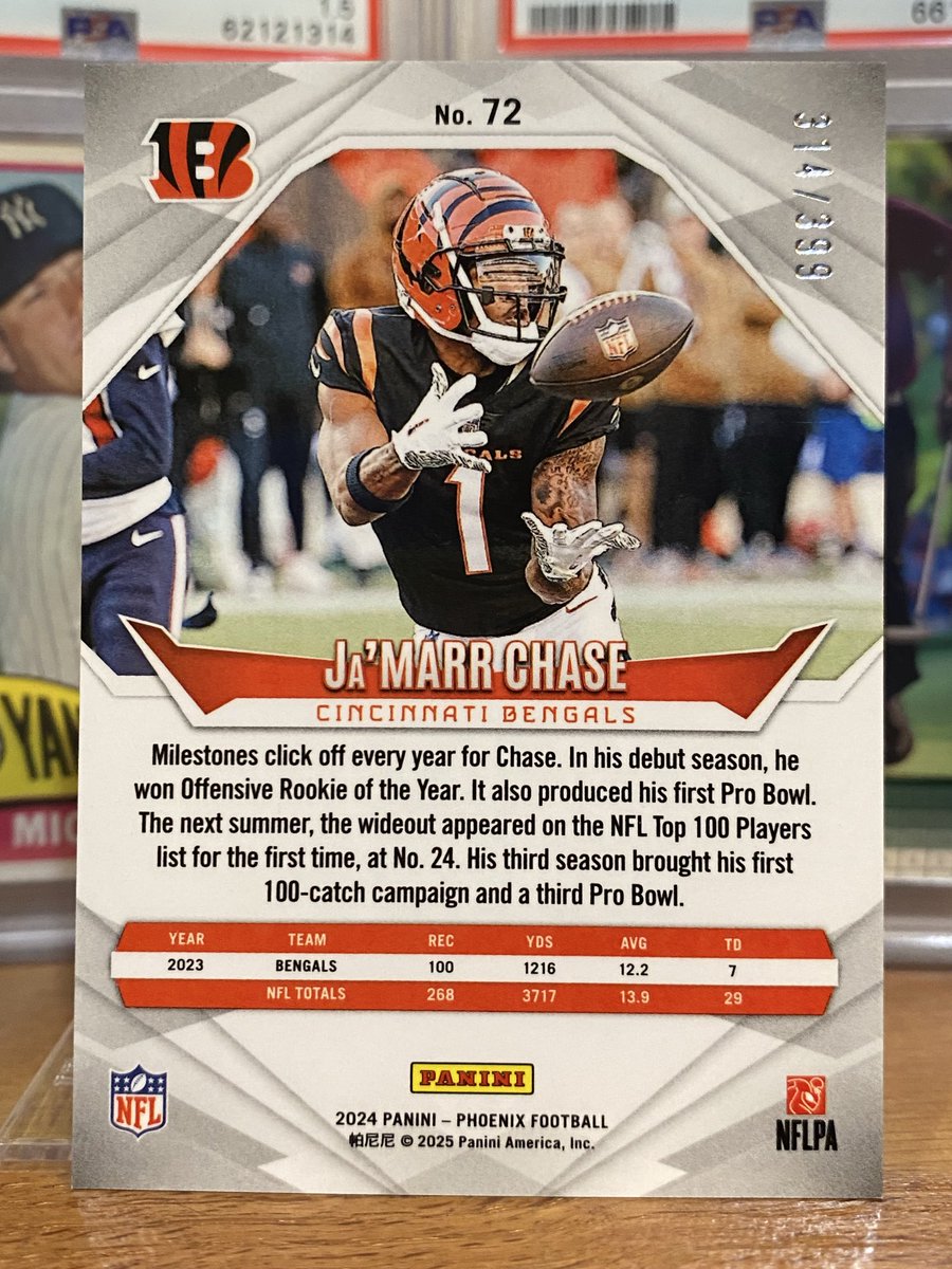 BaseballCardBox's tweet image. Ja’Marr Chase for sale 
$4.50 dlvd PWE