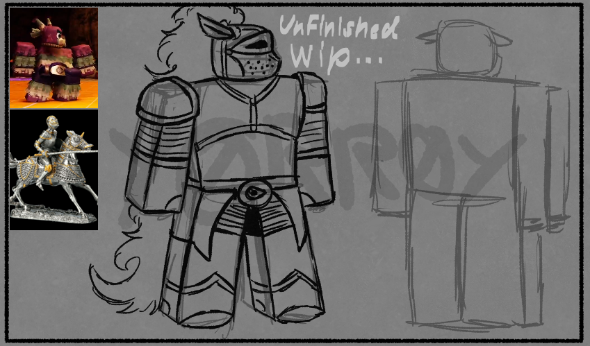 Stupid Diablo skin idea i didnt finish bc im stupidddddddddd, idk what to do with this now... #Meleeniacs