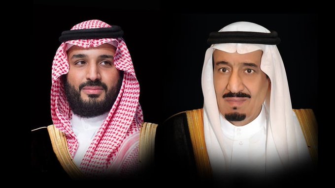 ⁧#خادم_الحرمين_الشريفين⁩ و ⁧#ولي_العهد⁩ السعودي يعزيان ملك البحرين في وفاة الشيخ إبراهيم بن حمد بن عبد الله آل خليفة